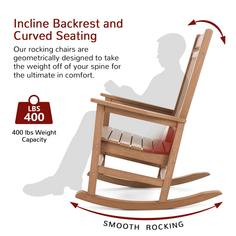 400 lb 2025 capacity rocking chair