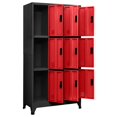 thumbnail image 3 of vidaXL Locker Cabinet Anthracite and Red 35.4"x17.7"x70.9" Steel, 3 of 8