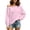 Pink2, variant on yillto Women's off Shoulder Tops Long Sleeve Shirts Oversized Fashion Casual Pullover Tunic Top