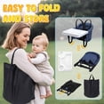 thumbnail image 5 of WonderStone Hook On Chair, Portable High Chair with Tray, Storage Bag & Free Accessories, Clip-On Table Chair for Baby and Toddler, Ideal for Home and Travel, Blue, 5 of 9