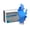 Blue, variant on Pack of 100 Food Powder Easy Nitrile Gloves Oil Resistant Not Slip Gloves