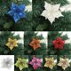 thumbnail image 4 of 5Pcs Christmas Glitter Artificial Poinsettia Flowers Xmas Poinsettia Artificial Wedding Flowers Decorations Xmas Tree Ornaments for Party Favors, 5.6inch, 4 of 5