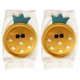 thumbnail image 1 of WORGEOUS 1 par de rodilleras suaves para verano, transpirables, para gatear, hasta la rodilla, cómodas rodilleras de alta elasticidad para niños, bebés, bebés (patrón de piña), 1 of 8