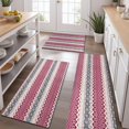 thumbnail image 2 of Multicolor Christmas Pattern Kitchen Rugs Sets Of 3,Kitchen Runner Rugs Non Skid Washable,Decorative Kitchen Floor Mats for Kitchen,Sink,Laundry,17"x30"+ 17"x47" + 17"x59", 2 of 6