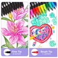 thumbnail image 3 of Rotuladores Artecho, 36 colores, doble punta, para libros de colorear para adultos, 3 of 6