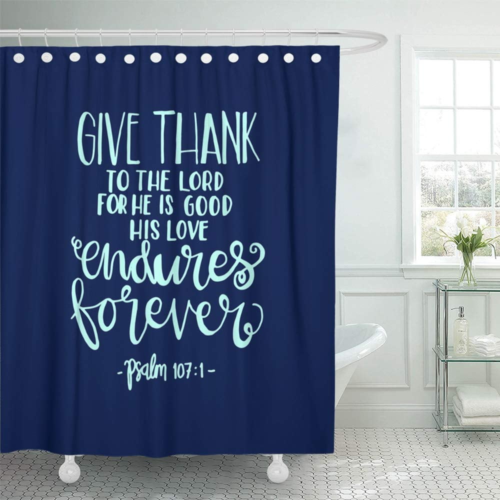 PKNMT Give Thank to The Lord Bible Verse Hand Lettered Quote Modern ...