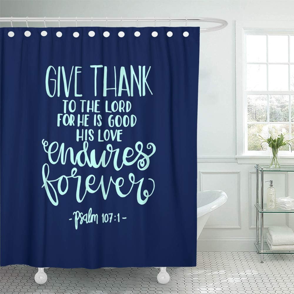 PKNMT Give Thank to The Lord Bible Verse Hand Lettered Quote Modern
