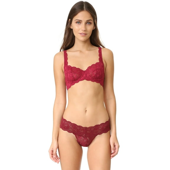 Cosabella Women's Never Say Never Prettie Bra, Deep Ruby, 32C