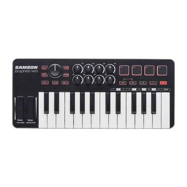 Controlador USB/MIDI 25 teclas Samson negro