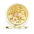 thumbnail image 2 of Espejo compacto, espejo de maquillaje pequeño y redondo, espejo con estampado retro, espejo de maquillaje plegable para amantes de la belleza, espejo de mano, porcelana azul y blanca, 2 of 8