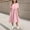 Pink, variant on Spazoro Little and Big Girls A-line Dresses, Round Neck Solid Color Short Sleeve Comfortable Casual Dresses for Girls Beige Size 7-8T