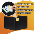 thumbnail image 3 of Student Desk Dividers - Waterproof Plastic Learning Bucket Dividers, Classroom Folders Teacher Supplies Easy-to-Clean, 3 of 8