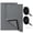 Grey-2-2 Pack-47IN X 63IN, variant on Grey 47IN X 63IN Thermal Oxford Cloth Window Curtain Layer Kit