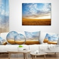 thumbnail image 3 of Designart Wheat Field under Summer Sky - Landscape Printed Throw Pillow - 16x16, 3 of 4