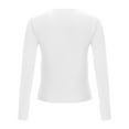 thumbnail image 5 of Babysbule Womens Tops Long Sleeve Clearance Women's Fashion Printed Loose T-shirt Mid-length 3/4 Sleeves Blouse Round Neck Casual Tops, 5 of 8