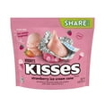 thumbnail image 2 of Hershey's Kisses Strawberry Ice Cream Cone Flavored Candy, Share Pack 9 oz, 2 of 9