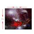 thumbnail image 2 of Manta Sherpa de franela reversible suave navideña para sofá cama Sleigh_2 150x200cm Zulema Manta de franela, 2 of 8