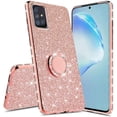 thumbnail image 5 of Compatible for Samsung Galaxy A51 Case, SOGA Glitter Diamond Rhinestone TPU Phone Cover with Ring Stand and Lanyard Girls Women Cover (Rose Gold), 5 of 5