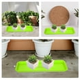 thumbnail image 3 of KAKOWELY 5pcs Window Sill Plant Tray Planter Tray Planter Water Tray Shallow Rectangular Drip Tray Window Sill Flowerpot Tray Rectangular Plants Saucer,15.75X"X5.91"X0.79", 3 of 4