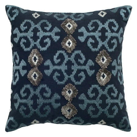 Rizzy Home ikat with flourishes18" x 18"Cottondecorative filled pillow