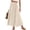 Khaki, variant on Wutalume Maxi Skirts for Women Flowy - High Waist Elastic Waist Solid Color Convertible Maxi Skirt Dress, 2-in-1 for Beach Vacation Summer Daily Wear,Army Green L