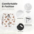 thumbnail image 5 of Disketp Rabbit And Squirrel Print Women's Shorts Workout Shorts for Athletic Gym Running Shorts with Phone Pockets Small, 5 of 8
