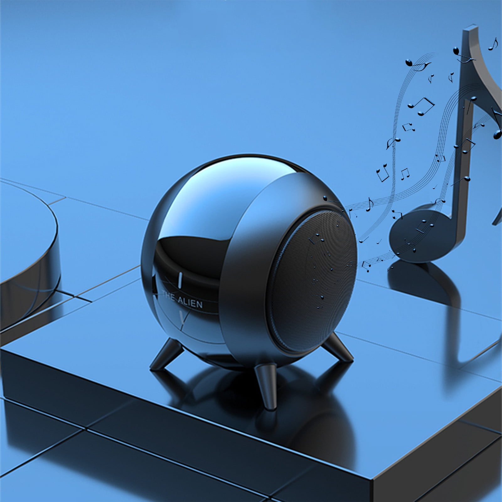 BLKE Mini Haut-parleur Bluetooth Avec Support De Chargeur Sans Fil