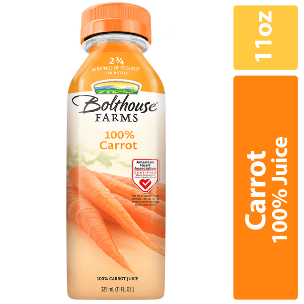 Bolthouse Farms 100 Carrot Juice, Vegetable Juice, 11 oz