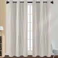 thumbnail image 1 of Innerwin Rideaux pour Fenêtres Écoénergétiques Assombrissants, Panneaux à Oeillets, Rideau de Luxe Occultant pour Fenêtre, Isolé Thermiquement, Moderne, Protection UV, Intimité, Noir 132*137 cm, 1 of 2
