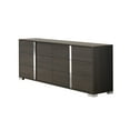 thumbnail image 3 of J&M Furniture Alice Bedroom Collection in Matte Grey with 6 piece king bed, chest, dresser, mirror and 2 nightstand, king bedroom set, 3 of 6