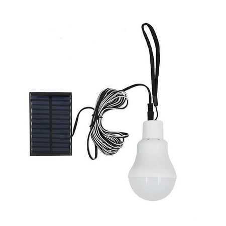 

DALX Charged Solar Energy Light LED Solar Panel Powered Emergency Bulb Outdoor Garden Camping Tent Fishing Light