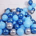 thumbnail image 5 of 50PCS Dark Blue Agate Marble Metal Latex Confetti Balloons Birthday Wedding BabyShower Decorations New year Globos, 5 of 6
