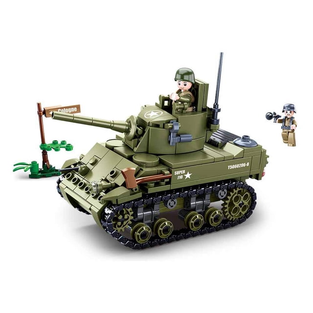 Tanque Ligero M5 de la Segunda Guerra Mundial Sluban M38-B0856