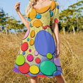 thumbnail image 4 of Colorful Dots Dress Elegant Dresses Plus Sizes Dress Summer 2025 Women Long Dress Women Women's Dress, 4 of 6