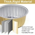 thumbnail image 5 of LotFancy 50 Aluminum Foil Baking Cups with Lids, Oven Safe Cupcake Liners, Mini Cake Pans, 5oz, Gold, 5 of 7