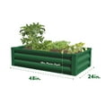 thumbnail image 3 of Greenes Fence 48" x 24" x 10" Green Steel and Metal Raised Garden Kit, 3 of 3