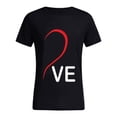 thumbnail image 5 of EQWLJWE Matching Shirts for Couples Love - LO VE - Valentine's Day T-Shirt for him and her Personalized Matching Couples, 5 of 5