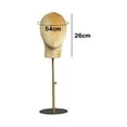 thumbnail image 3 of Mannequin Head Model Velvet Stable Headsets Display for Hats Display Holder Hair Hairpieces Stand Rack Salon, 3 of 9
