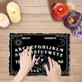thumbnail image 5 of Six Pointed Star Spirit Board Game Talking Board Supply Metaphysical Telling Tool Dowsing Divination Set with Luncheonette for Hunting Spiritual Game 11.8x8.3 Inch Black, 5 of 9