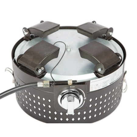 Fire Sense - Sporty Campfire Portable Gas Fire Pit - Mocha