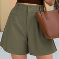 thumbnail image 5 of Work Shorts for Women Summer High Waisted Wide Leg Loose Fit Flowy A Line Businees Casual Shorts, 5 of 6