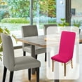 thumbnail image 6 of 4Pack Dining Room Chair Covers, 45-55cm Parson Chair Slipcover, Rose Red, 6 of 7