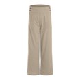 thumbnail image 4 of RFQWOVSR Women's High Waist Button Front Wide Leg Linen Pants with Pockets Loose Fit Casual Summer Trousers M, 4 of 4