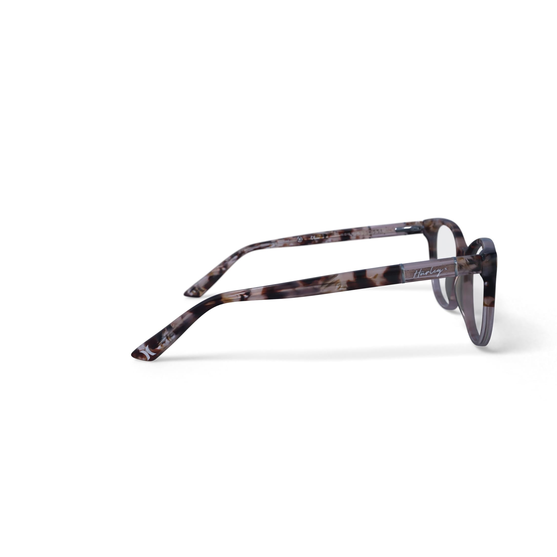 Hurley Womens Kimberly Prescription Eyeglasses with Case, Crystal Nude/Tortoise