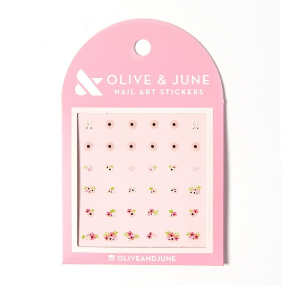 Olive & June Nail Art Stickers, Everyday Bouquet, Multi-Color, 36 Count