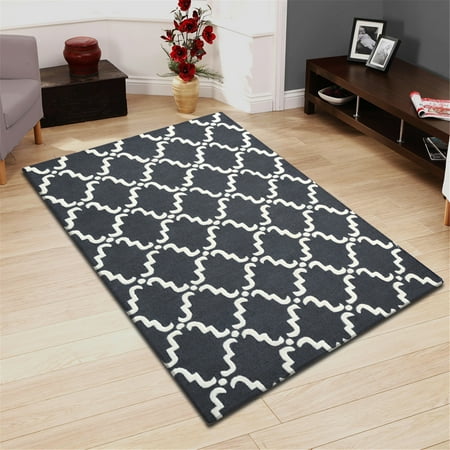 UPC 190052000100 product image for Superior Moroccan Lattice 5X8 Area Rug - Grey/White | upcitemdb.com