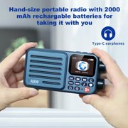 Choyong A8W Internet Radio Portable Smart Speaker, WiFi/4G, FM, TF Card, Navy Blue
