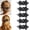 Black, variant on 5 Pcs Floral Flat Claw Clips for Women, Cute Matte Non-Slip Hair Clips, Stylish Flower Hair Claw Clips for Thick Thin Hair Accessories for Girls