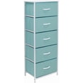 thumbnail image 2 of Sorbus Wood Handle 5 Drawers Closet Drawer Organizers, Aqua, 2 of 7