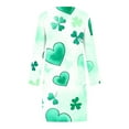 thumbnail image 6 of biudgviw St Patricks Day Sleep Shirts for Women Print Long Sleeve Nightgowns Casual Crewneck Short Pajama Dress Festival Outfits, 6 of 6